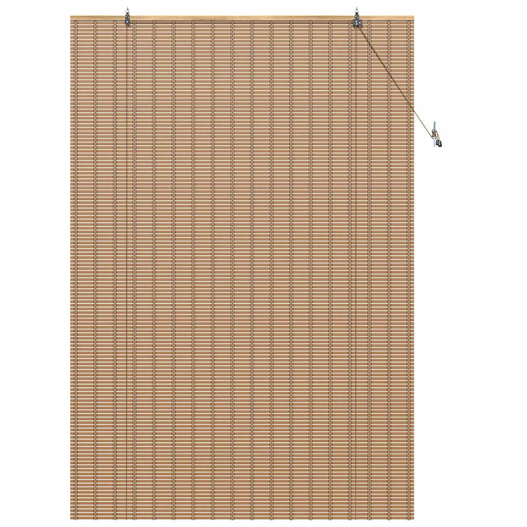 Roller blind with curtains Natural 150 x 220 cm Bamboo