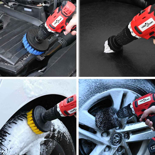 Auto Bürsten Set Mehrfarbig Poly-Rattan