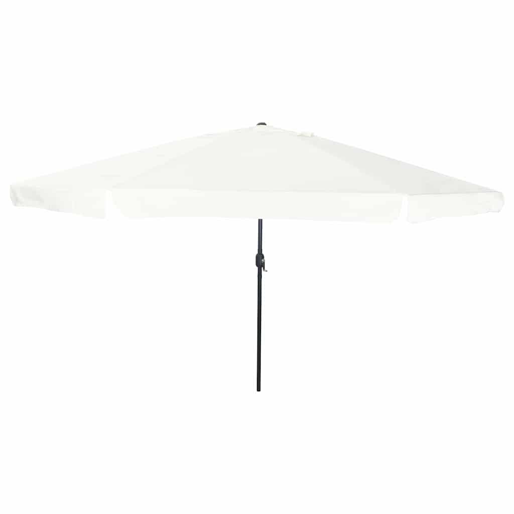 Garten-Sonnenschirm Sand 395 x 395 x 245 cm Polyester und Stahl