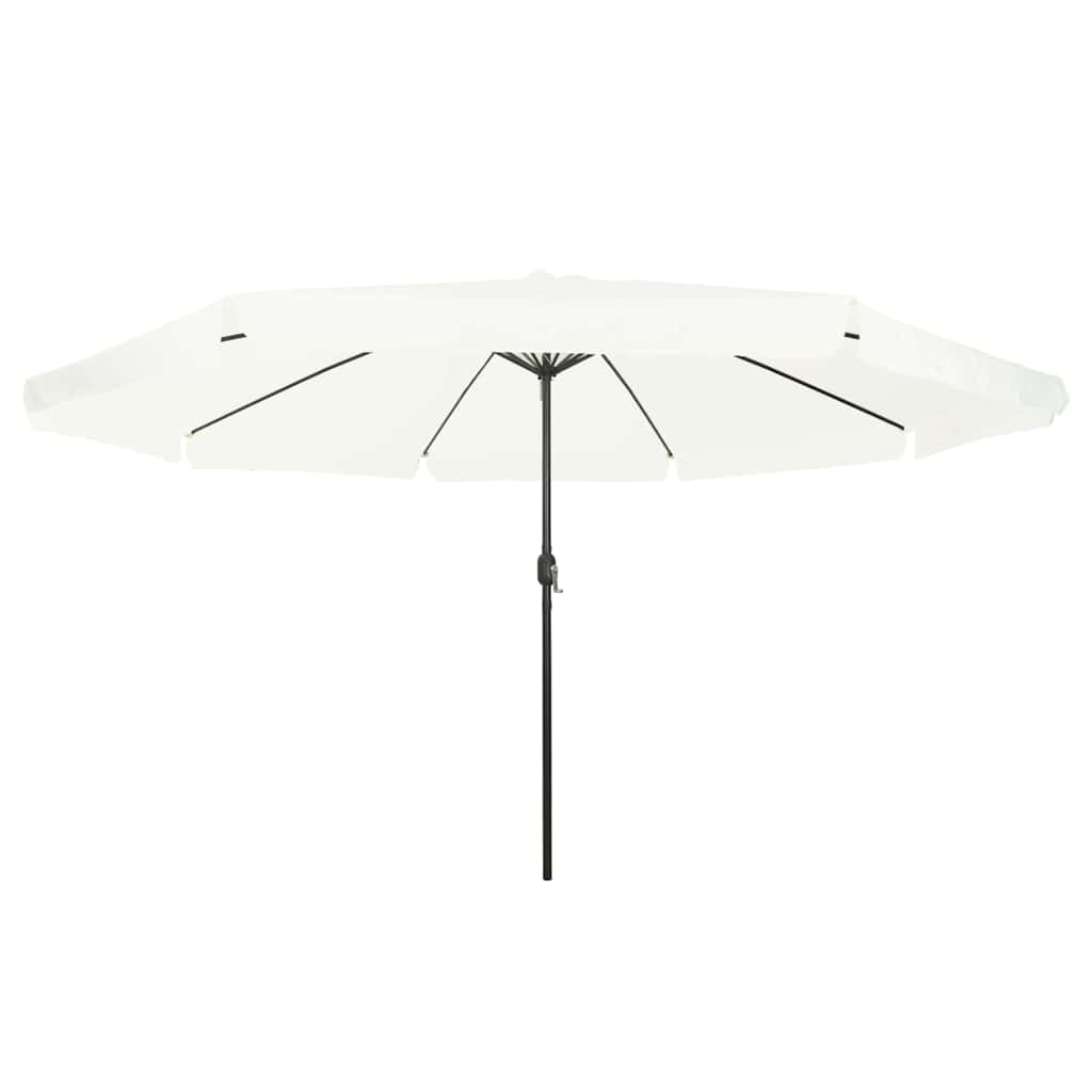 Garten-Sonnenschirm Sand 395 x 395 x 245 cm Polyester und Stahl