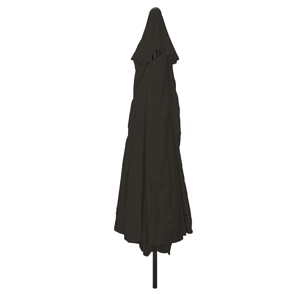 Garten-Sonnenschirm Schwarz 395 x 395 x 245 cm