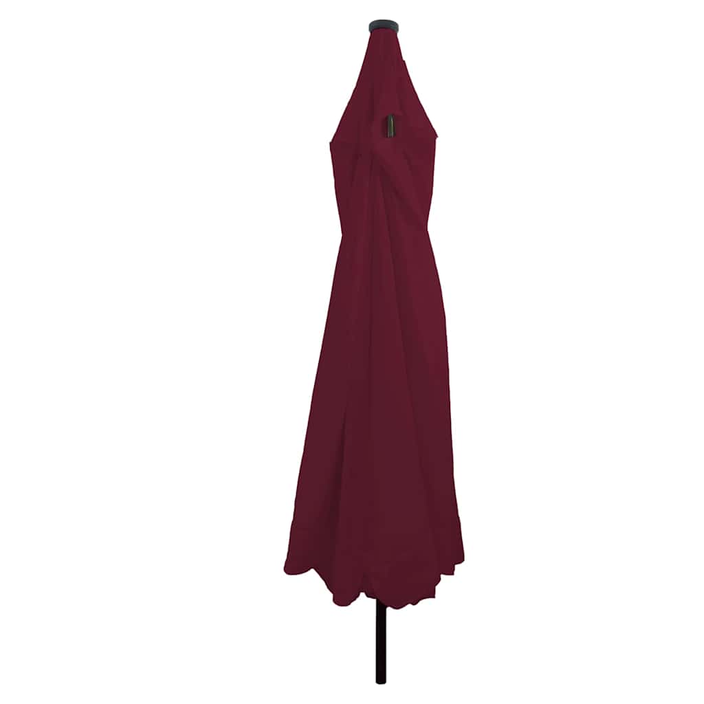 Garten-Sonnenschirm Bordeauxrot 395 x 395 x 245 cm Polyester