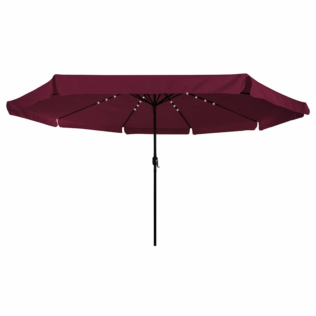 Garten-Sonnenschirm Bordeauxrot 395 x 395 x 245 cm Polyester
