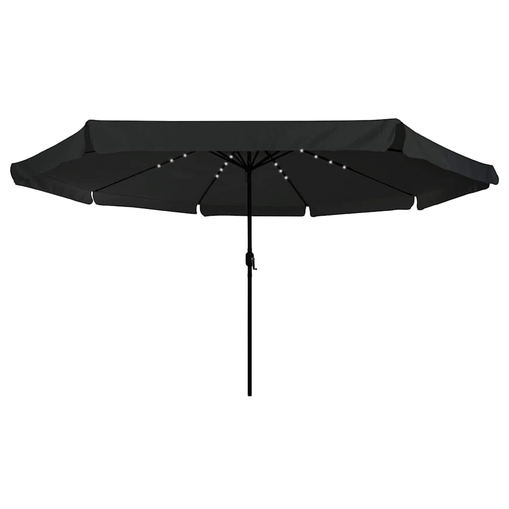 Garten-Sonnenschirm Schwarz 395 x 395 x 245 cm Polyester