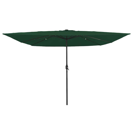Garten-Sonnenschirm Grün 295 x 295 x 245 cm Polyester und Stahl