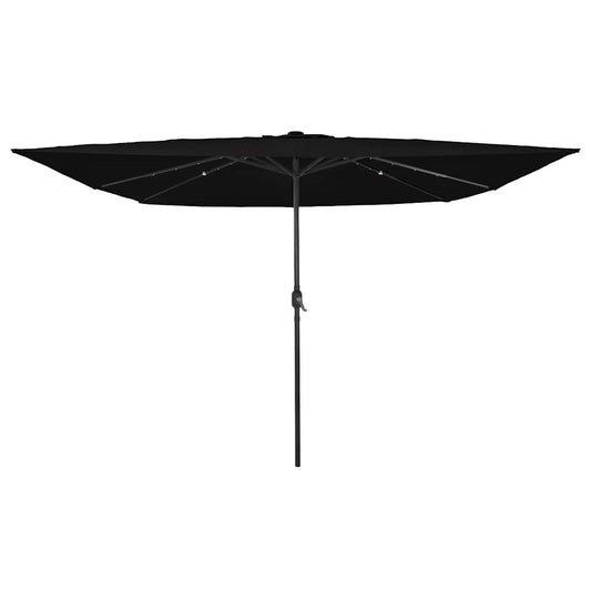 Garten-Sonnenschirm Schwarz 295 x 295 x 245 cm