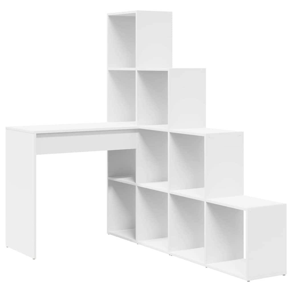 Corner Desk White 101.5 x 149.5 x 149.5 cm Engineered Wood