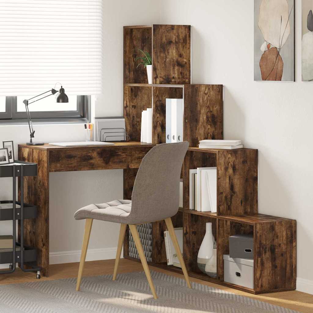 Corner Desk Smoked Oak 101.5 x 149.5 x 149.5 cm
