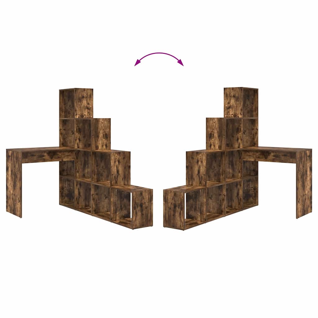 Corner Desk Smoked Oak 101.5 x 149.5 x 149.5 cm