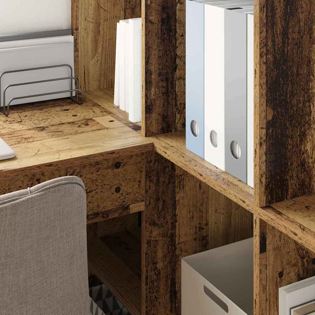 Corner Desk Reclaimed Wood 101.5 x 149.5 x 149.5 cm Engineered Wood