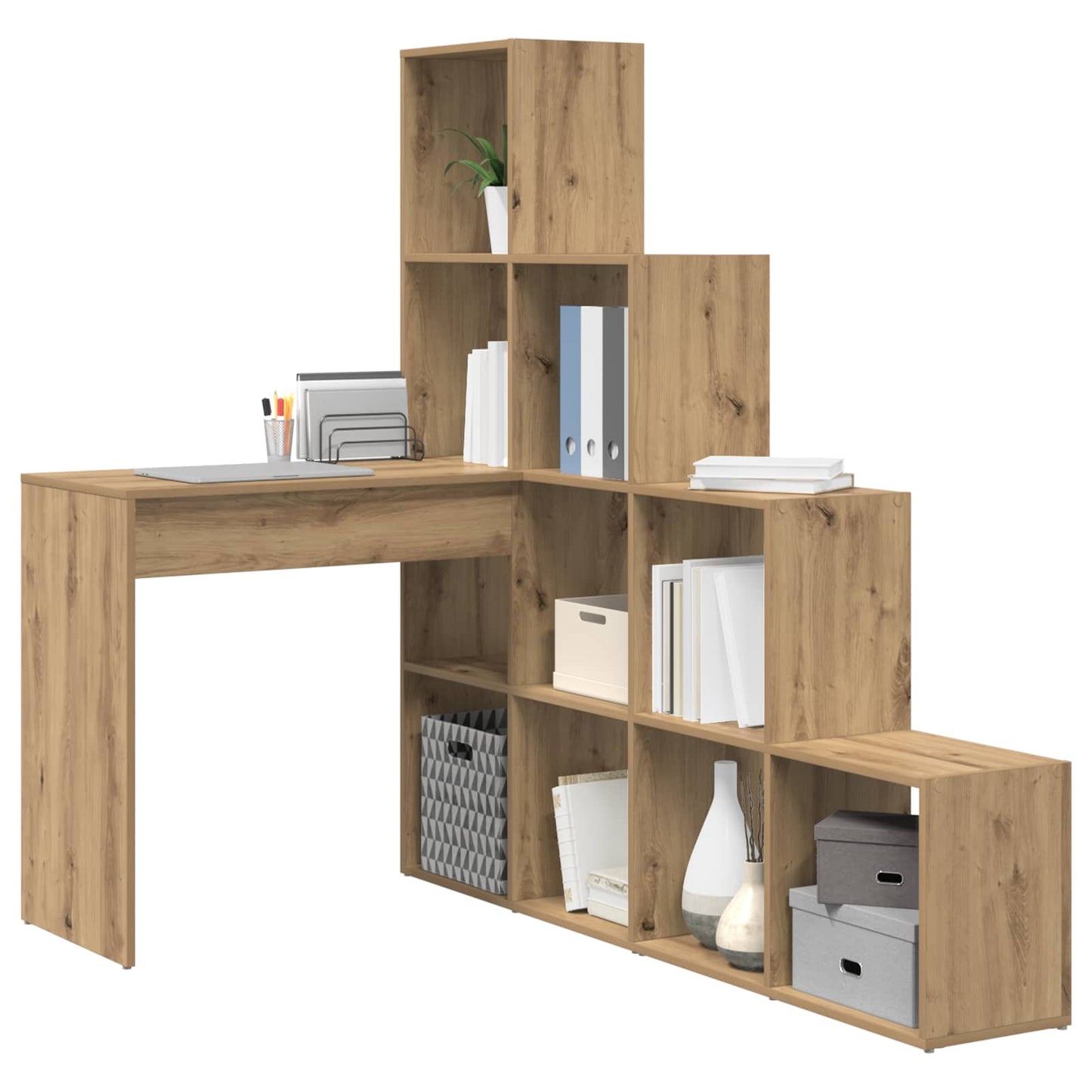 Eck-Schreibtisch Artisan-Eiche 101,5 x 149,5 x 149,5 cm