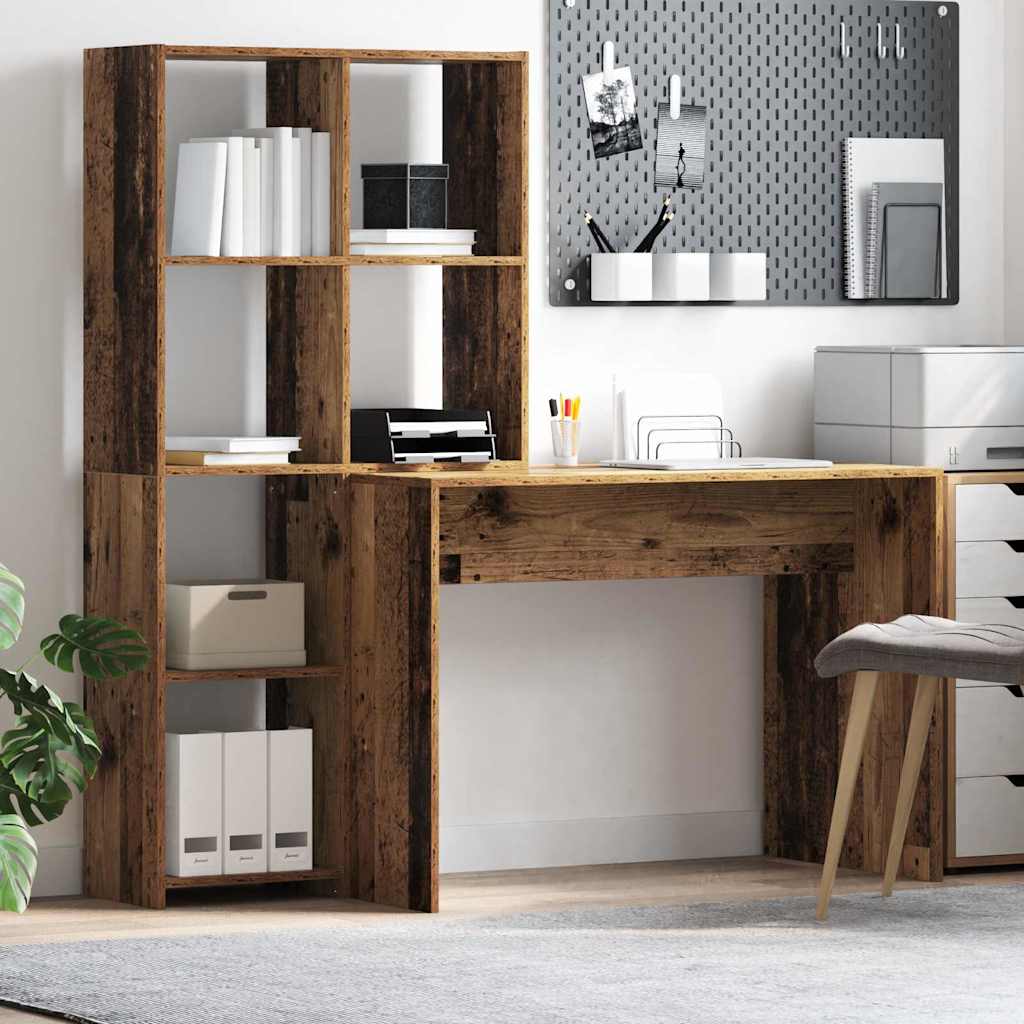 Schreibtisch Altholz 138,5 x 55 x 143 cm Holzwerkstoff