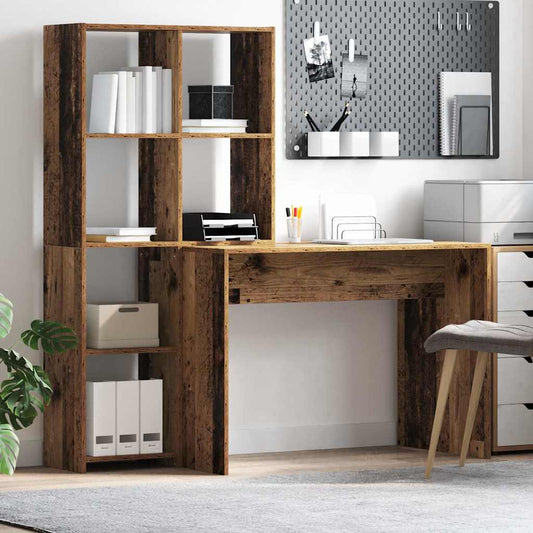Schreibtisch Altholz 138,5 x 55 x 143 cm Holzwerkstoff