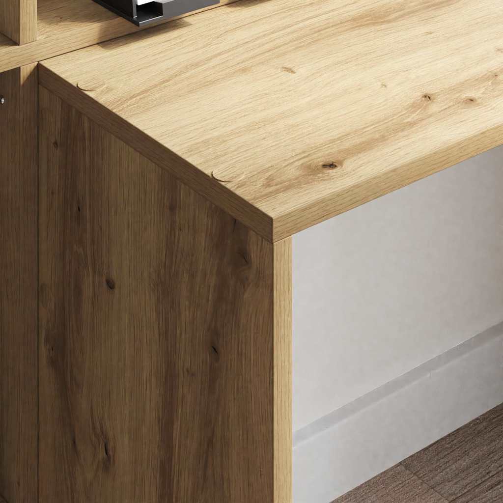 Desk Artisan Oak 138.5 x 55 x 143 cm Engineered Wood