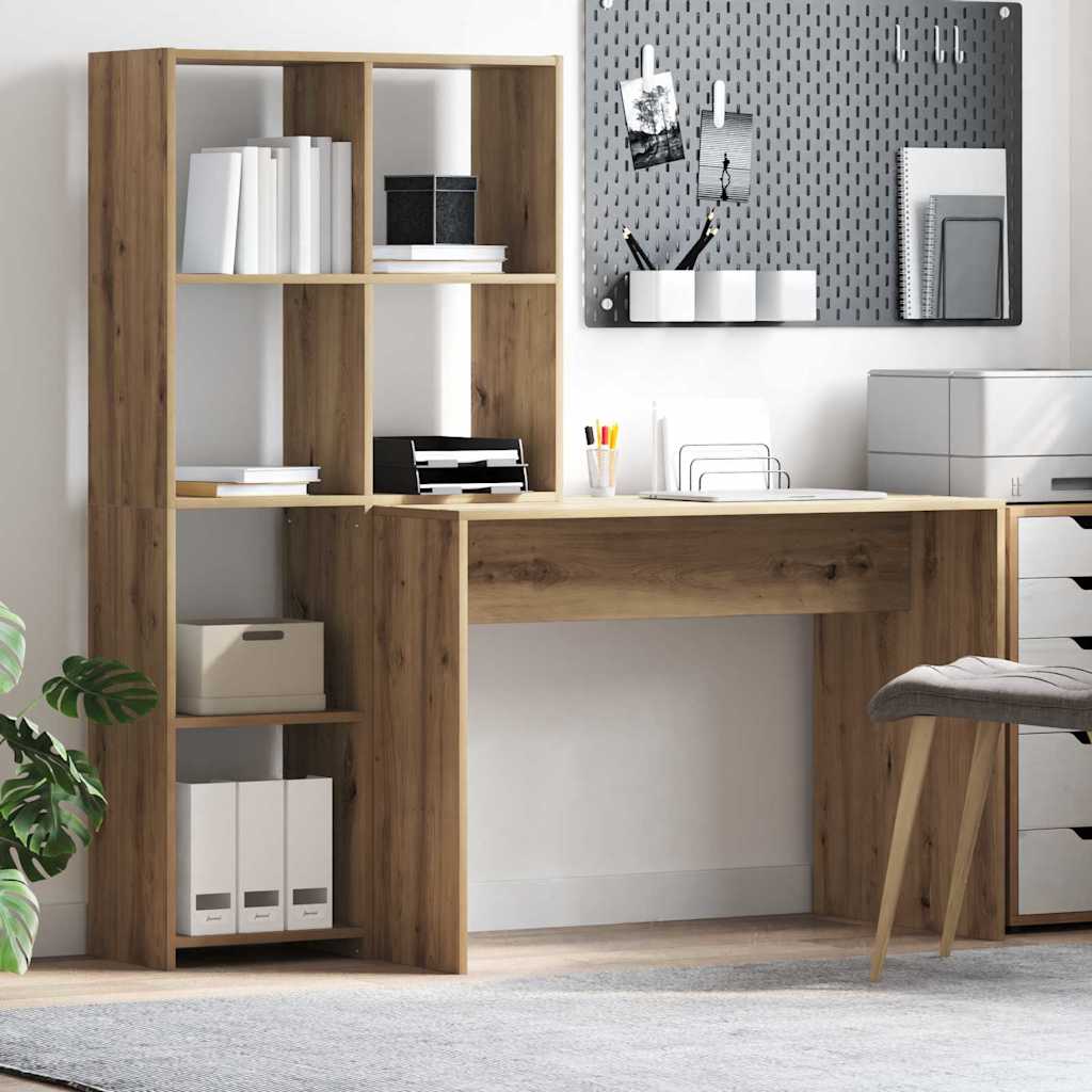 Desk Artisan Oak 138.5 x 55 x 143 cm Engineered Wood