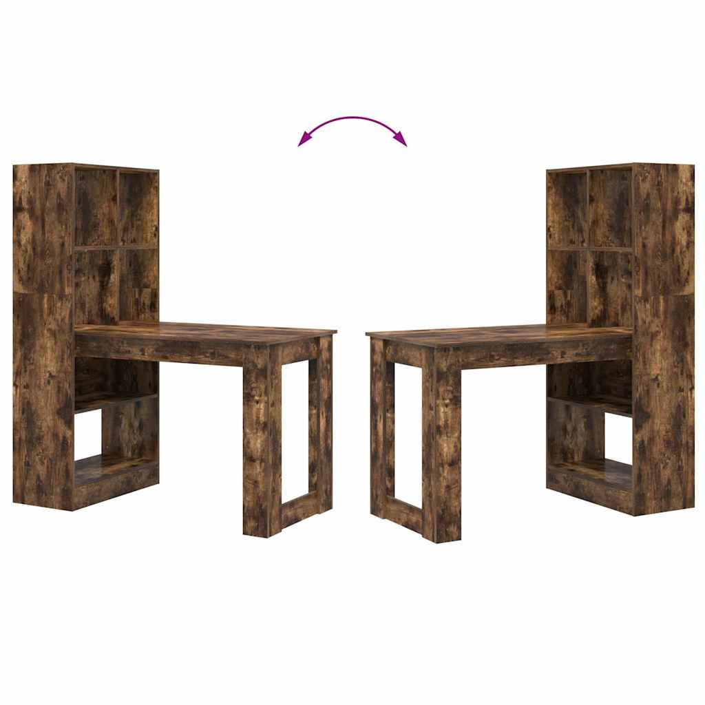 Schreibtisch Geräucherte Eiche 122 x 67 x 145 cm Holzwerkstoff