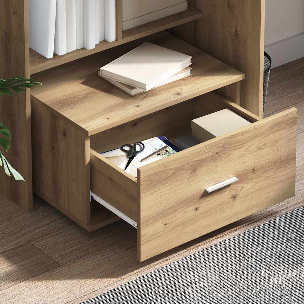 Schreibtisch Artisan-Eiche 131,5 x 50 x 106,5 cm Holzwerkstoff