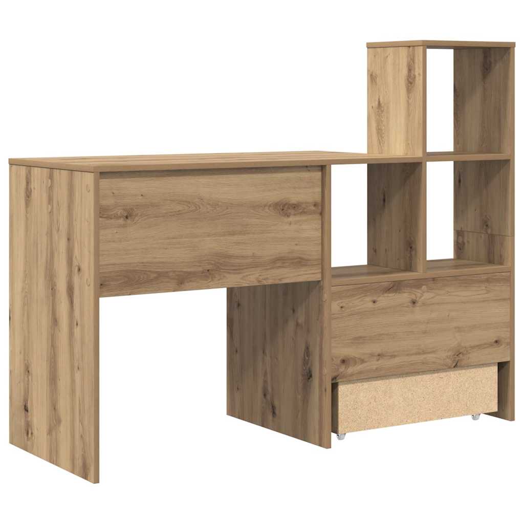 Schreibtisch Artisan-Eiche 131,5 x 50 x 106,5 cm Holzwerkstoff