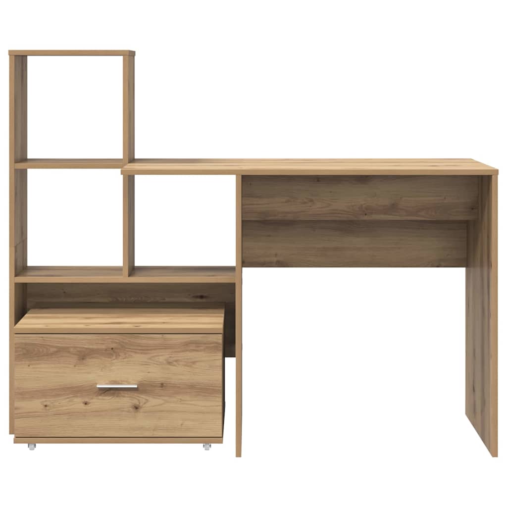 Schreibtisch Artisan-Eiche 131,5 x 50 x 106,5 cm Holzwerkstoff