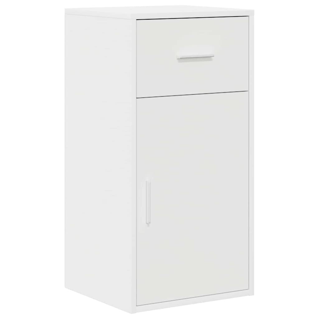 Eck-Schreibtisch mit Schubladen Weiß 102 x 88 x 75 cm
