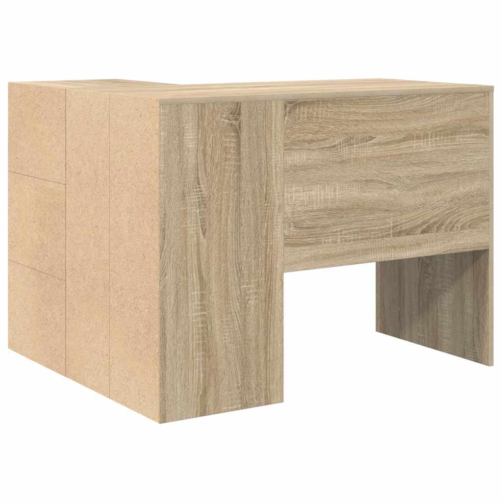 Bureau d'angle avec tiroirs Chêne Sonoma 102 x 88 x 75 cm