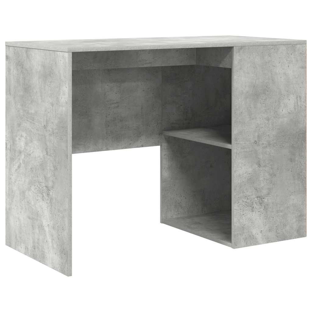 Corner Desk with Drawers Concrete Gray 102 x 88 x 75 cm