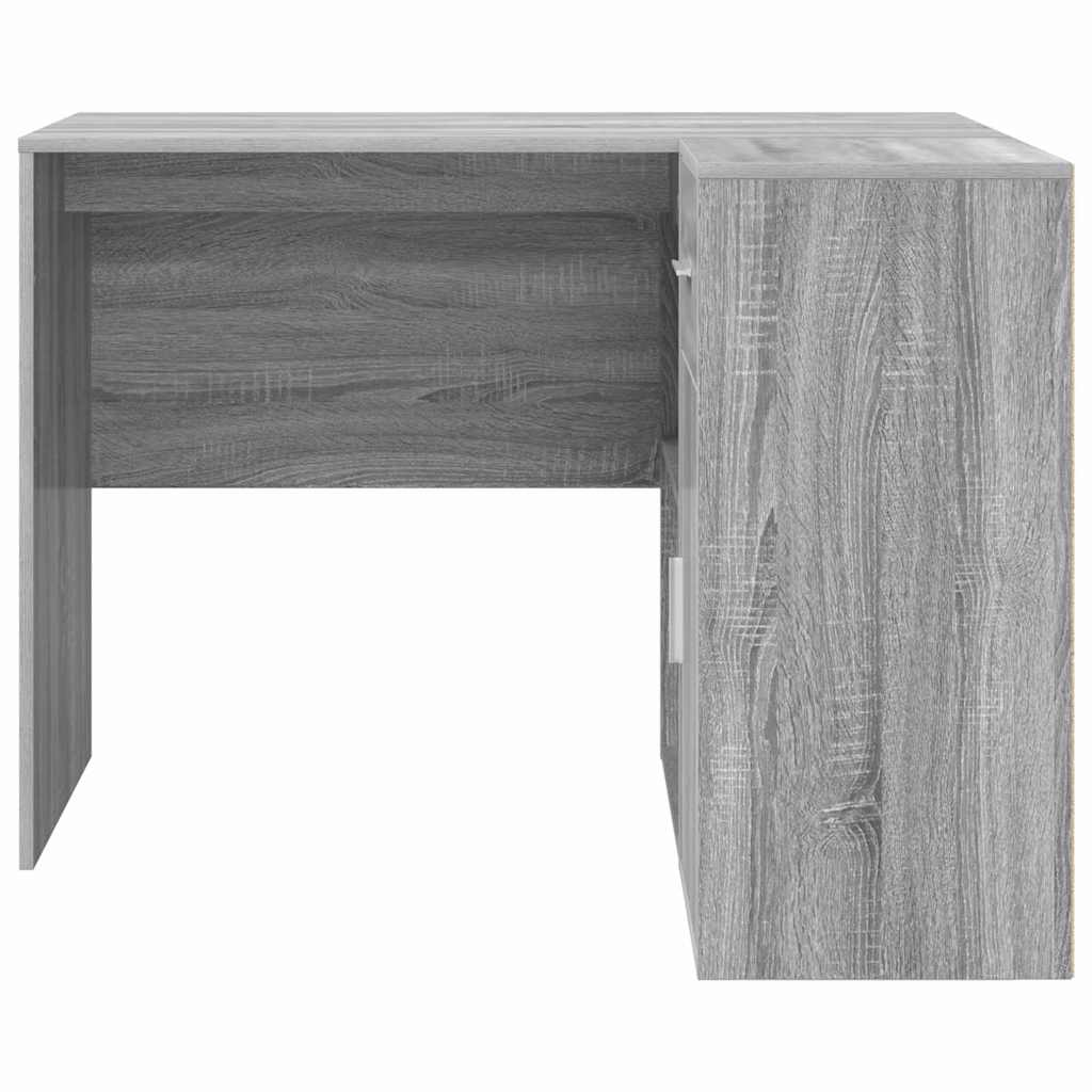 Corner Desk with Drawers Sonoma Grey 102 x 88 x 75 cm