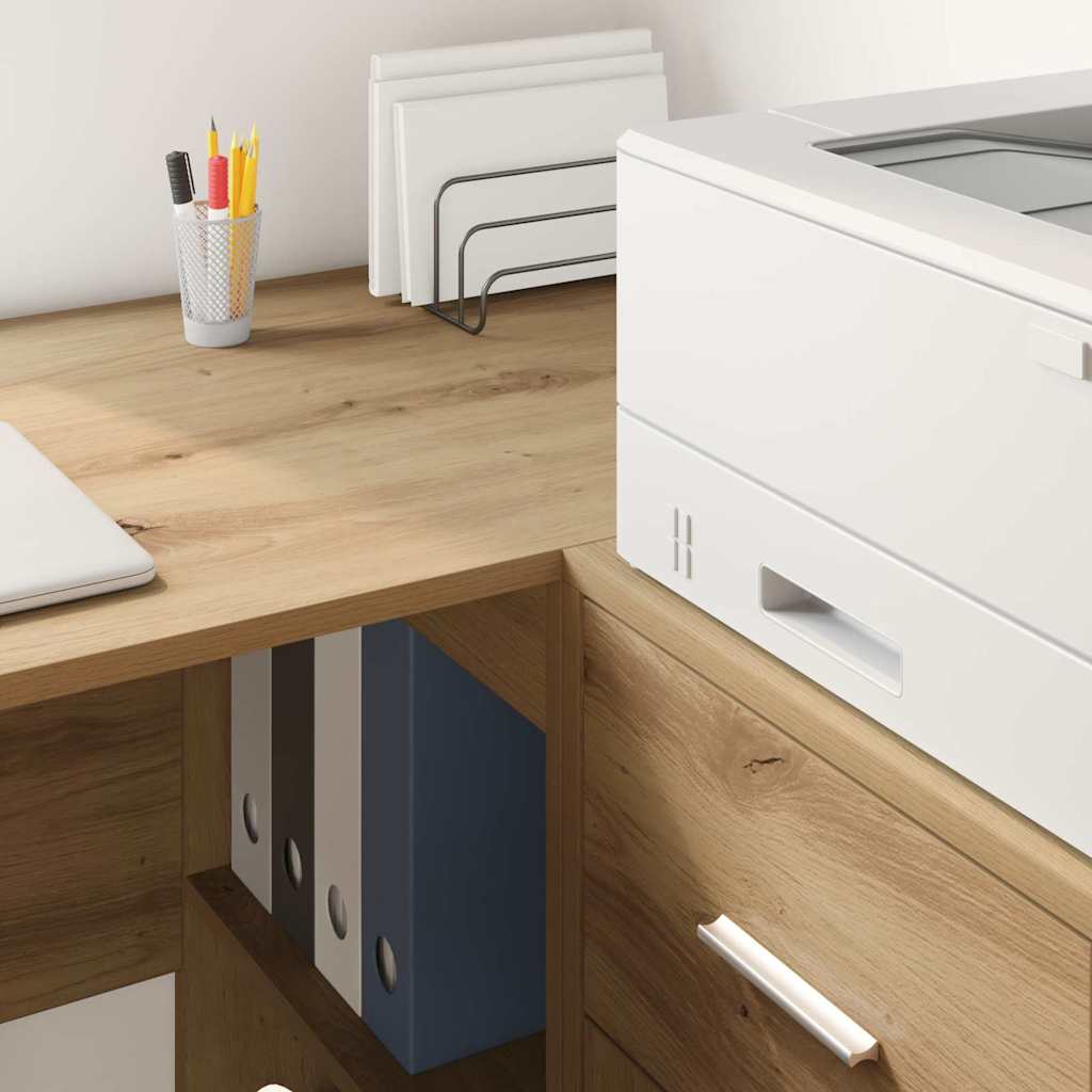 Corner desk with drawers Artisan Oak 102 x 88 x 75 cm