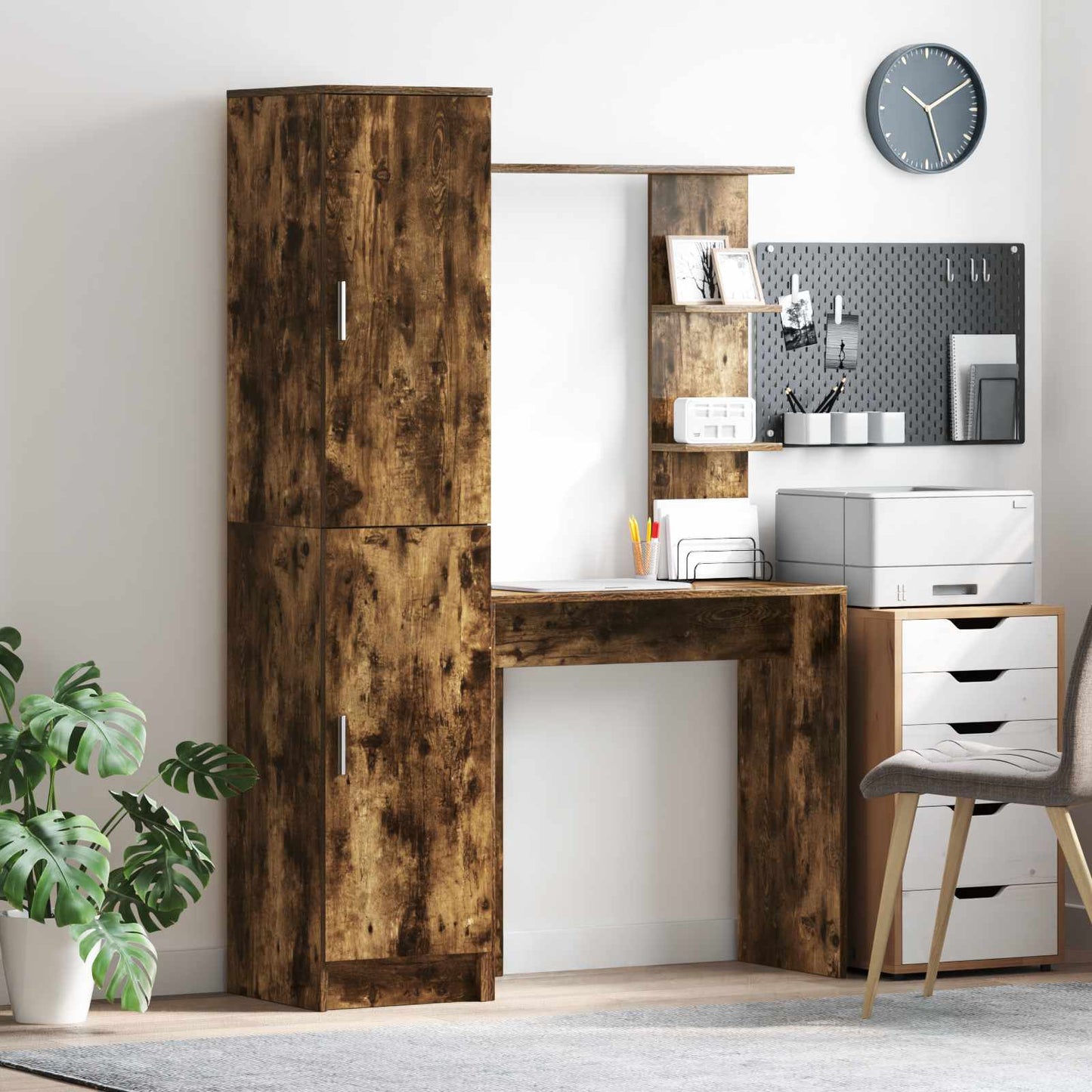 Schreibtisch 2 pcs Geräucherte Eiche