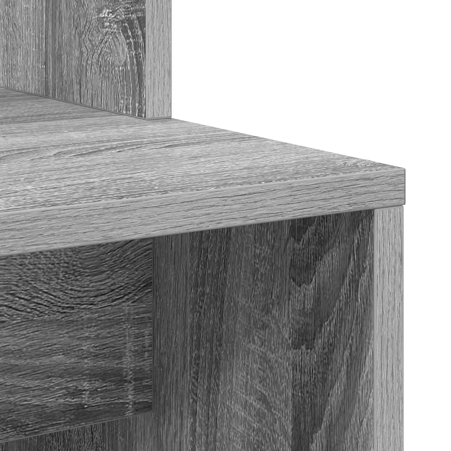 Schreibtisch 2 pcs Graues Sonoma