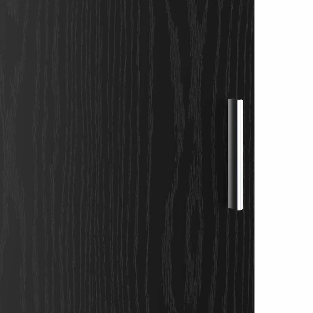 Desk 2 pcs Black Oak Effect