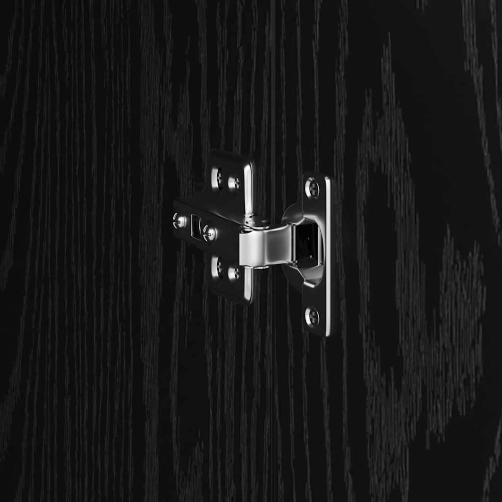 Desk 2 pcs Black Oak Effect