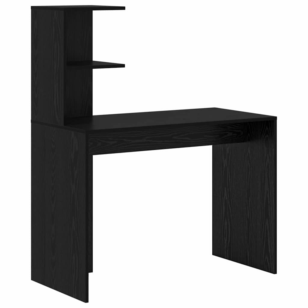 Desk 2 pcs Black Oak Effect
