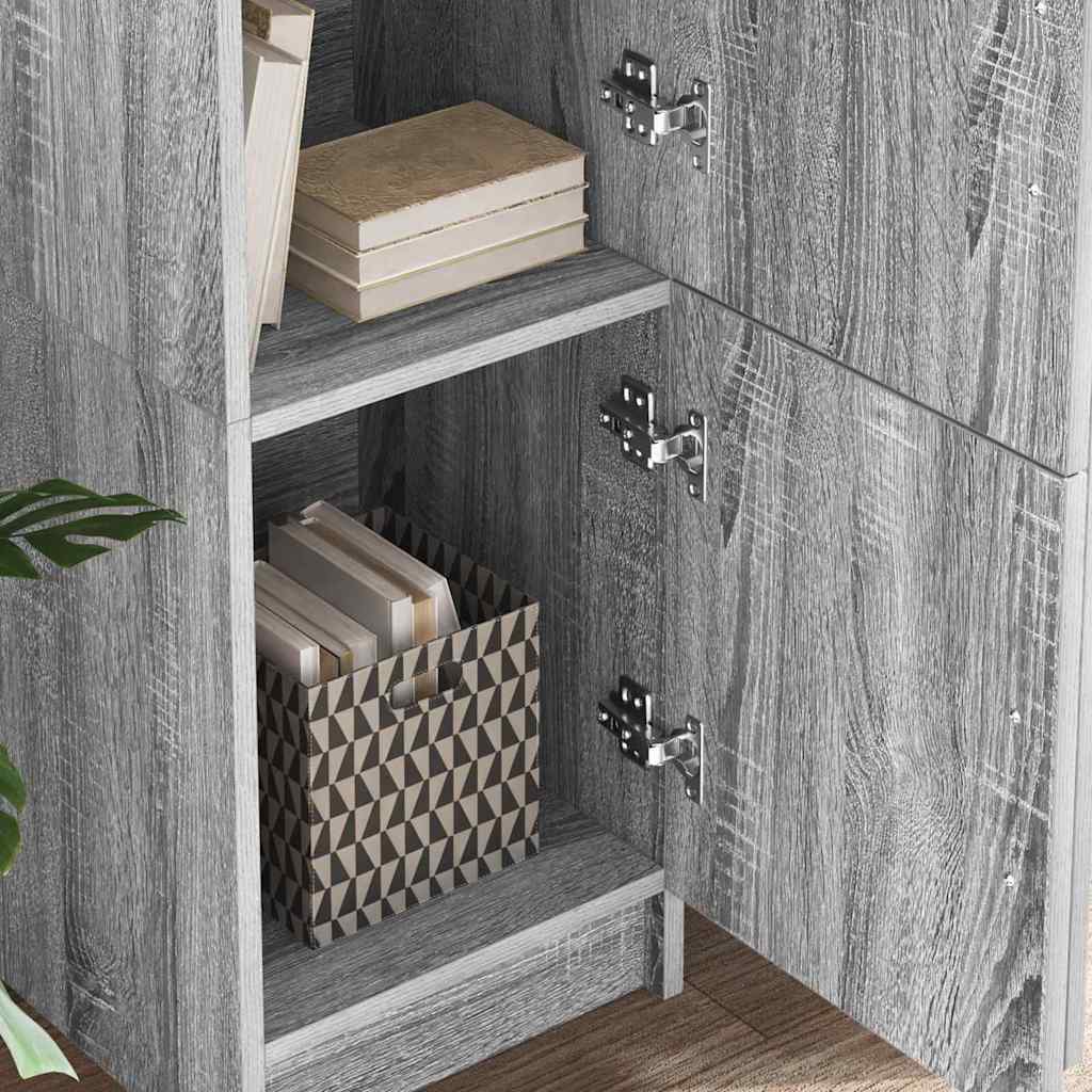 Desk 2 pcs Gray Sonoma