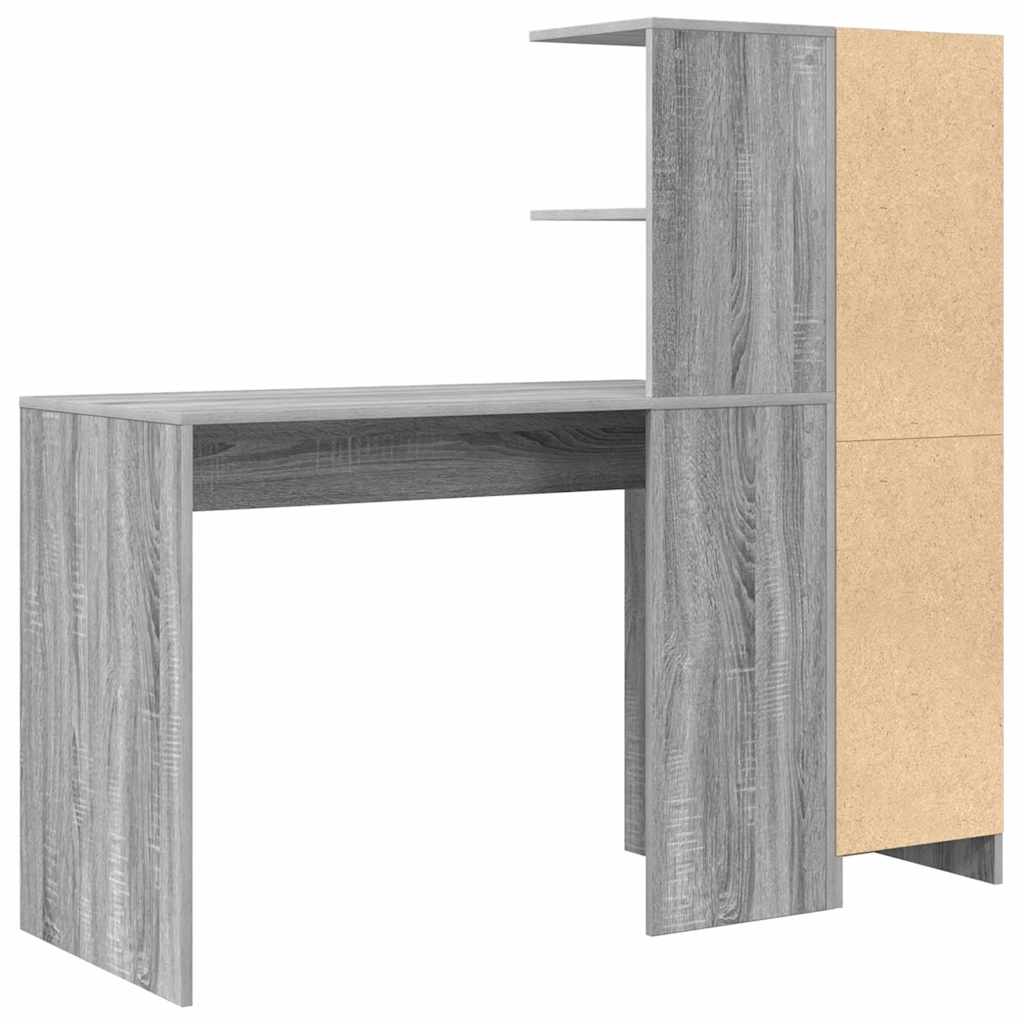 Desk 2 pcs Gray Sonoma