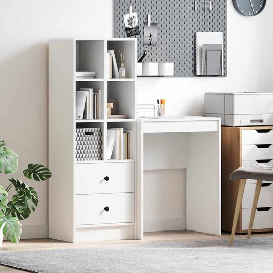 Desk with drawers 2 pcs White