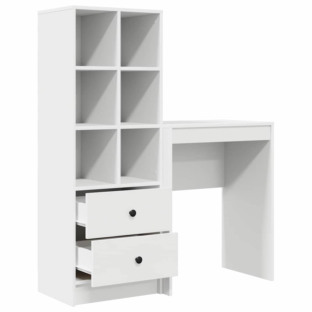 Desk with drawers 2 pcs White