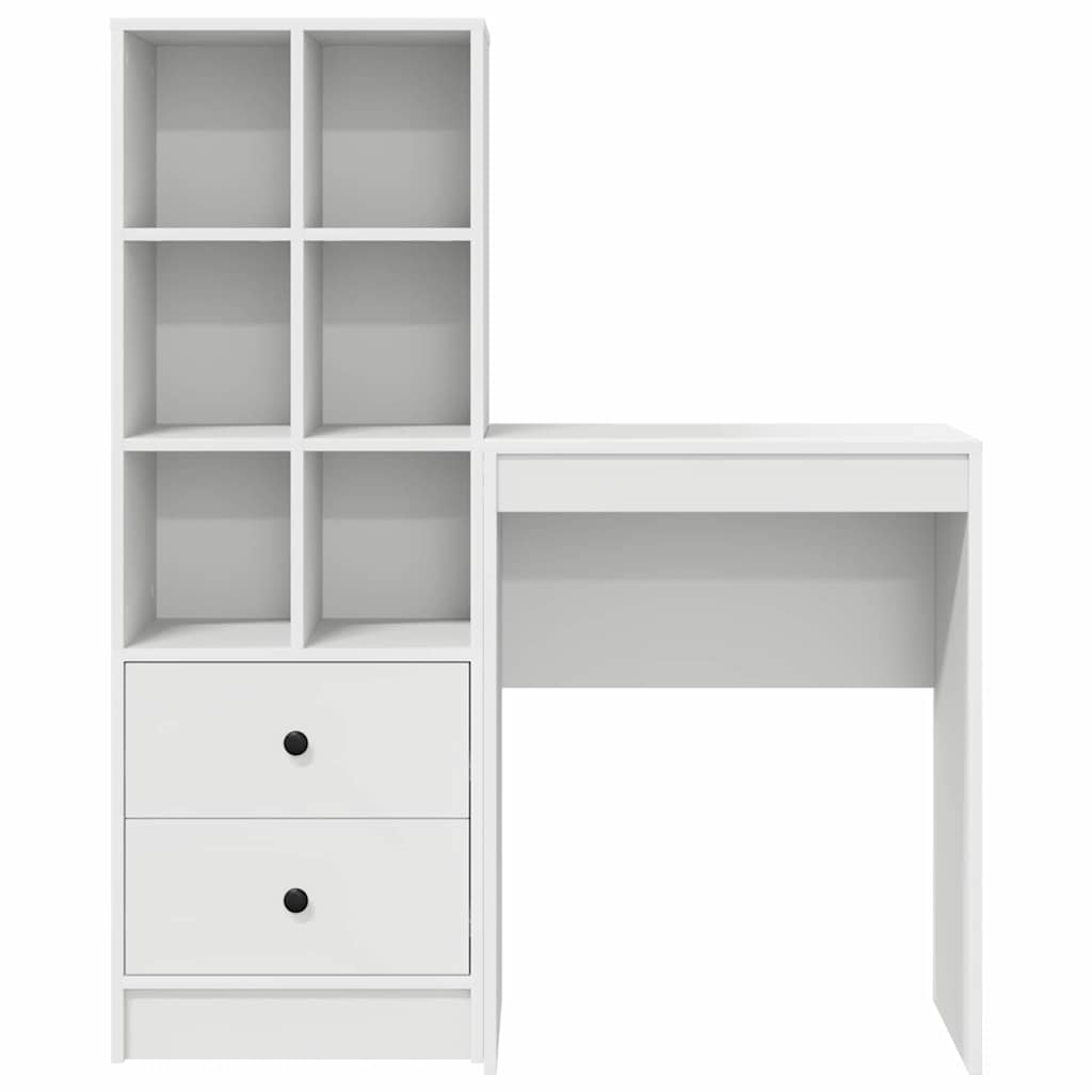 Desk with drawers 2 pcs White