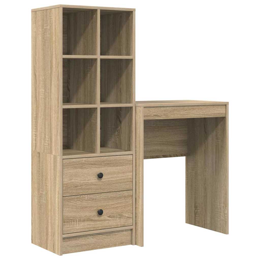 Schreibtisch mit Schubladen 2 pcs Sonoma-Eiche