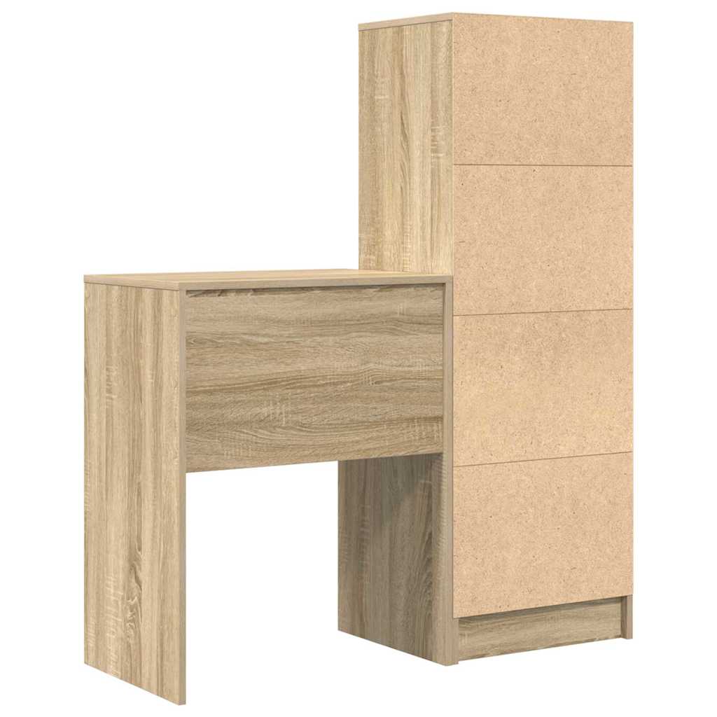 Schreibtisch mit Schubladen 2 pcs Sonoma-Eiche