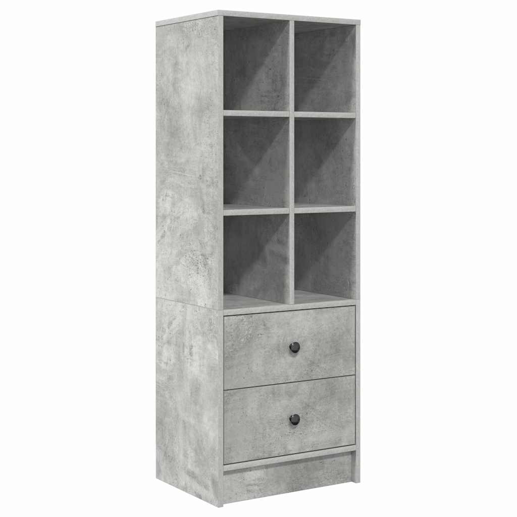 Schreibtisch mit Schubladen 2 pcs Beton Grau