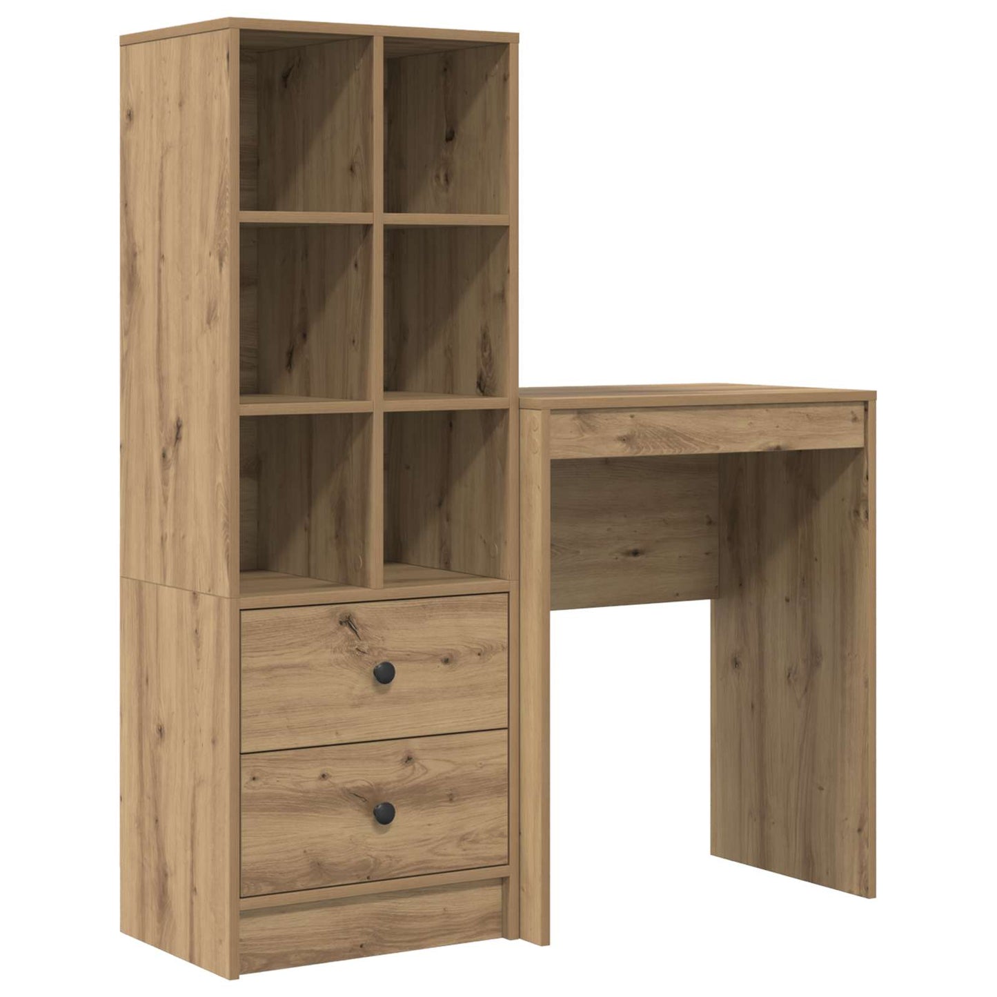 Desk with Drawers 2 pcs Artisan Oak