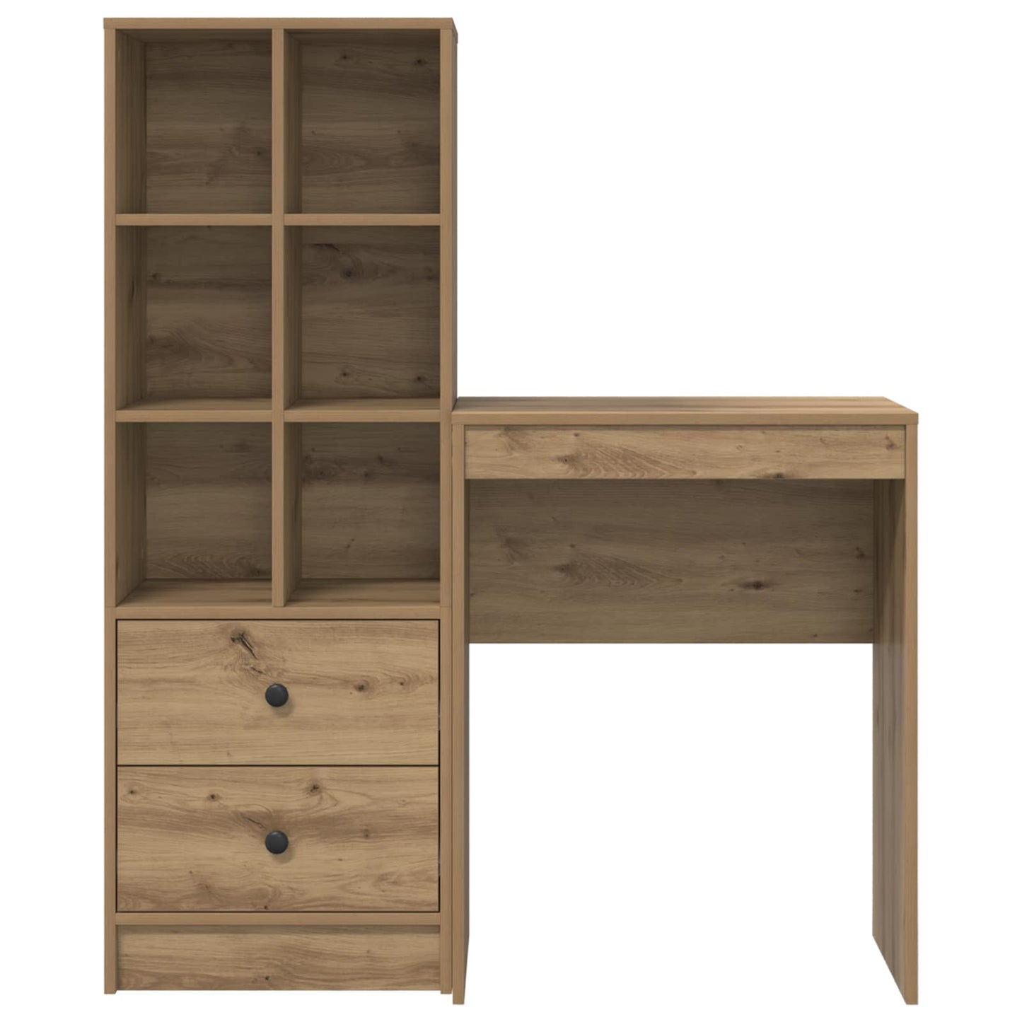 Desk with Drawers 2 pcs Artisan Oak