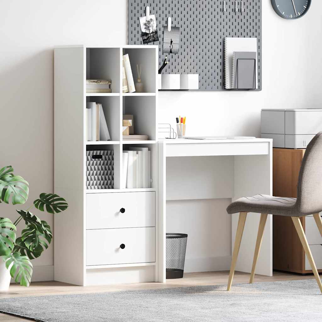 Desk with drawers 2 pcs White