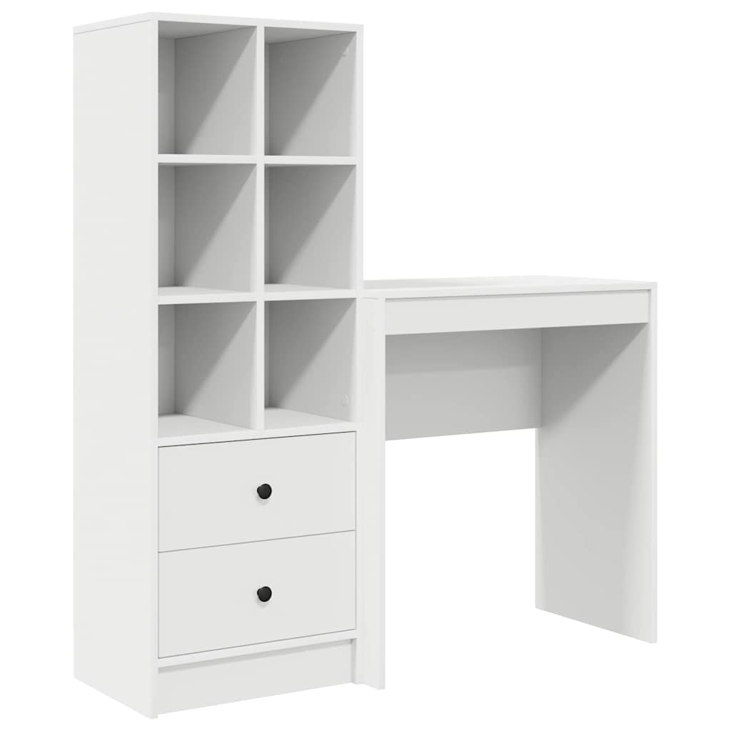 Desk with drawers 2 pcs White