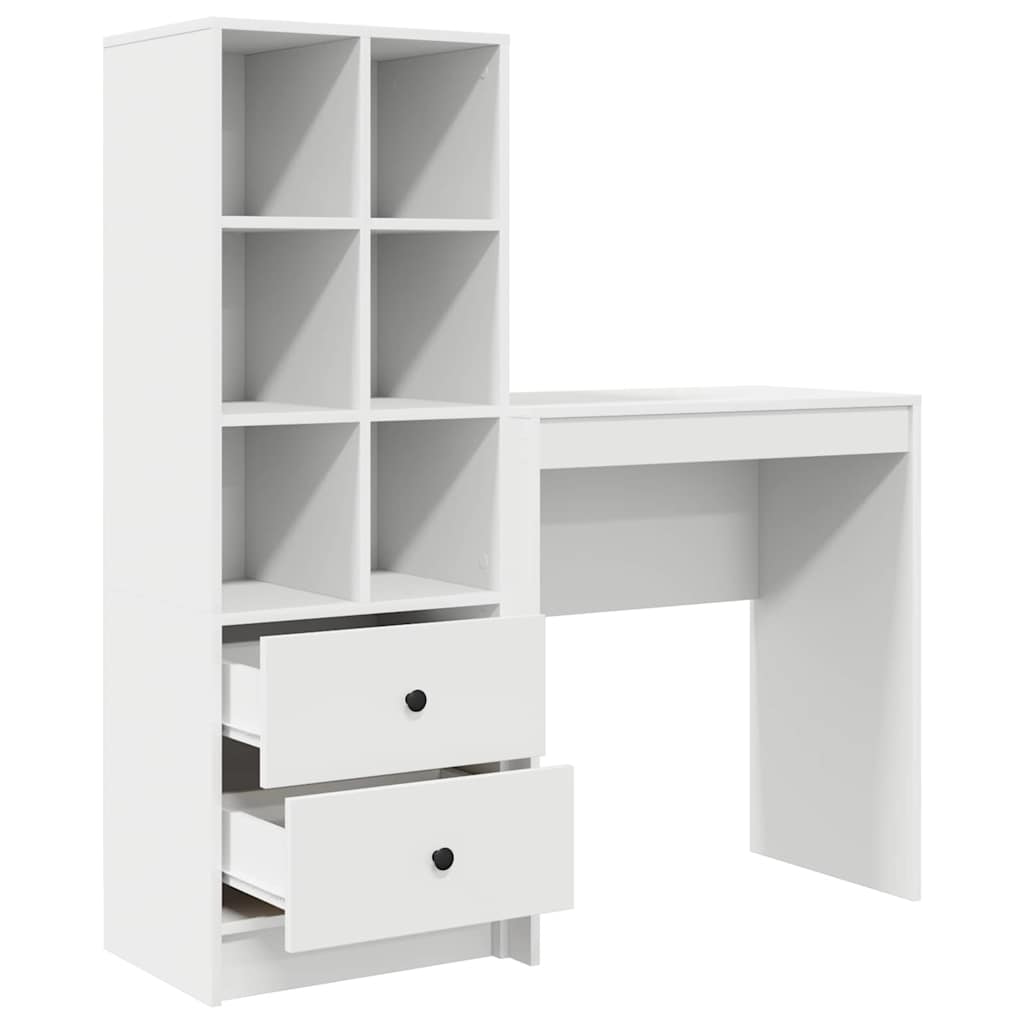 Desk with drawers 2 pcs White