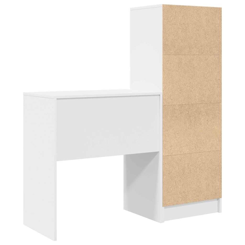 Desk with drawers 2 pcs White