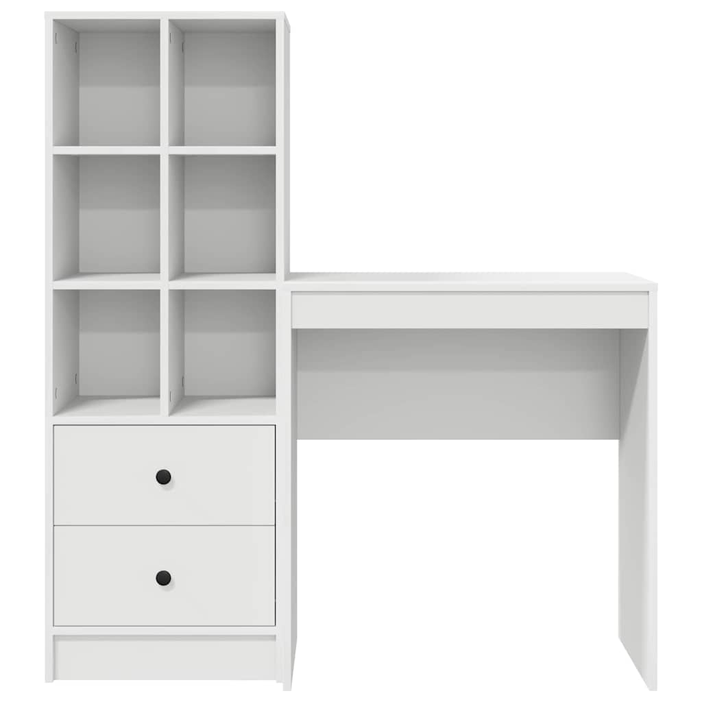 Desk with drawers 2 pcs White