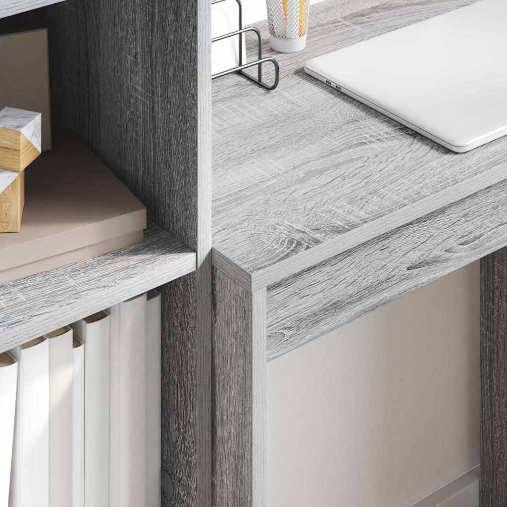 Desk with drawers 2 pcs Sonoma Grey