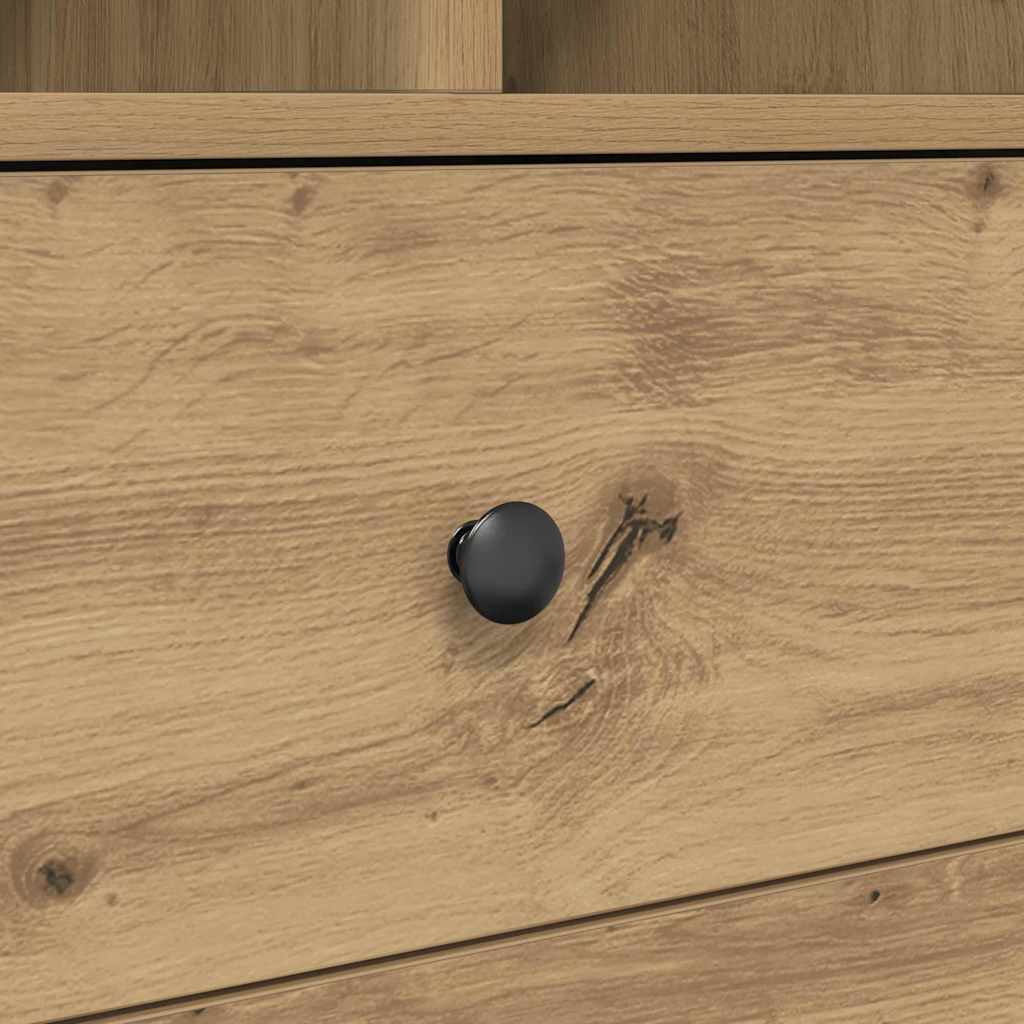 Desk with Drawers 2 pcs Artisan Oak
